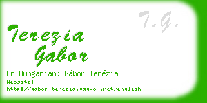 terezia gabor business card
